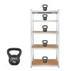 Regał metalowy magazynowy 180x90x40 czerwony Rebel RB-1251R