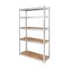 Regał metalowy magazynowy 205x120x45 srebrny Rebel