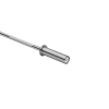 Gryf olimpijski prosty 50 mm z łożyskami, sztanga olimpijska z łożyskami 120cm 9kg REBEL ACTIVE