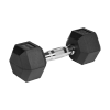 Hantle żeliwne gumowane HEX 2x6 kg REBEL ACTIVE