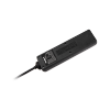 Przedłużacz sieciowy  Rebel czarny 4 gniazda bez przełącznika, dł. 3m (3x1,5mm)