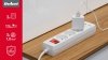 Przedłużacz sieciowy Rebel  3 gniazda + 2  gniazda USB z wyłącznikiem - 1.5m