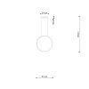 Lampa wisząca RIO 55 złota LED 4000K