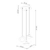 Lampa wisząca HYPERION 3P czarny