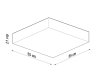 Plafon HORUS 55 czarny