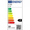 Projektor LED V-TAC 20W SMD F-CLASS Czarny VT-4924-B 4000K 1650lm