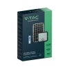 Projektor LED Solarny V-TAC 30W IP65, Pilot Timer, LiFePo 6.4V 6000mA Czarny VT-432 4000K 4800lm 3 Lata Gwarancji