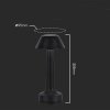 Lampka Biurkowa Nocna V-TAC 2W LED 23cm Ładowanie USB CCT Ściemnianie Czarna VT-7566 3000K-6000K 40lm