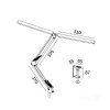 Lampka biurkowa LED TENUIX DUO 28W 3CCT czarna LED2B