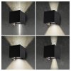 Kinkiet ogrodowy LED QUERK 2x3W 3000K IP54 czarny LED2B