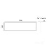 Panel LED CAPRI G2 25-36- 40W 30x120 3CCT IP44 Kobi Pro