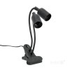 Lampka biurkowa PLANTY CLIP B DUO 2xE27 czarna Kobi Design