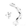 Lampka biurkowa LED AURIQ LOUPE 10W 3CCT czarna LED2B