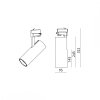 Reflektor szynowy LED  NEXTRACK NT4 38W 3000K 36° czarny Kobi Pro