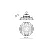 High Bay LED ANICA 150W 4000K IP65 120° Kobi Pro