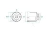 NASADKA DŁUGA 1/2 DO NAKRĘTKI ŁOŻYSKA (TMFS 4) 28,4 x 90mm King Tony
