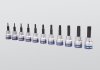 ZESTAW NASADEK 3/8 TORX Z OTWOREM 11cz. T8 - T50, SZYNA, King Tony
