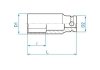 NASADKA DŁUGA UDAROWA 1/2 23mm x 80mm, 6-kąt King Tony