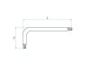 KLUCZ TYPU L SPLINE M10 x 111mm King Tony