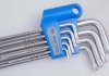 ZESTAW IMBUSÓW 9 szt. ZAOKRĄGLONY TORX EXTRA DŁUGIE T10 - T50, UCHWYT PLAST. BLISTER King Tony