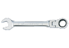 KLUCZ PŁASKO-OCZKOWY PRZEGUBOWY, Z GRZECHOTKĄ JEDNOKIERUNKOWĄ 72 ZĘBY, 22mm King Tony