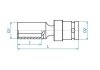 NASADKA DŁUGA UDAROWA Z PRZEGUBEM 1/2 10mm x 91mm, 6-kąt King Tony