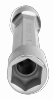 Klucz nasadowy dwustronny prosty 20x22 mm BAHCO