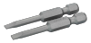 Bit standardowy 1/4 do śrub płaskich 0.6x3.5x50 mm, 2 szt. BAHCO