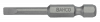 Bit standardowy 1/4 do śrub płaskich 1.0x6x50 mm, 2 szt. BAHCO
