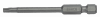 Bit 1/4 do śrub TORX, z otworem centrującym TR40x70 mm, 5 szt. BAHCO