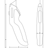 Nóż ze stałym ostrzem TPR 170 mm BAHCO