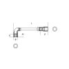 Klucz fajkowy dwustronny 13x13 mm, 932 Beta