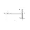 Klucz trzpieniowy imbusowy typu T 10 mm, 951 Beta