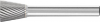 Frez trzpien.ze stop. tward.,w kszt.ostroslupa sciet.1613 3 6mm 16x13mm Pferd