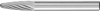 Frez trzp.ze stopow twar.lukowo-zaokraglony 0820 3 6mm 8x20mm Pferd