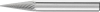 Frez trzp.ze stopow twar.stozek ostry 0618 5 6mm 6x18mm Pferd
