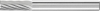 Frez trzpieniowy cylindr,z uzeb.czolowym 1225, 3 6mm 12x25mm ze stopow tward. Pferd