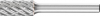 Frez trzpien.ze stopow twardych, cylindr, 1020 STEEL 6mm 10x20mm Pferd