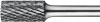 Frez trzpien.ze stopow twardych, cylindryczny, 80-125mm/8mm z czopem Pferd