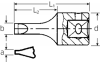 Nasadka 1/4 wkrętakowa płaska 1,0x5,5mm,krótka STAHLWILLE