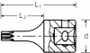 Nasadka 1/4 wkrętakowa T20 TORX (zewn.) krótka STAHLWILLE