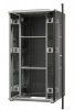 Szafa ramowa stojąca EmiterNet Top, 32U, drzwi przód blacha/szkło, 800x800x1540mm (szer./gł./wys.) (w zestawie: panel 4 wentylat
