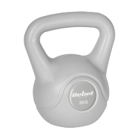 Kettlebell bitumiczny 2 kg szary REBEL ACTIVE 
