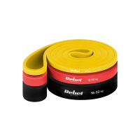 Zestaw gum do ćwiczeń TPE - Power Band PT-S3, 4-32 kg, 3 gumy TPE, REBEL ACTIVE 