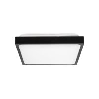 Plafon V-TAC 30W LED Kwadrat IP44 42x42cm Czarny VT-8630B-SQ 3000K 3000lm 