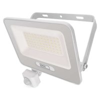 Naświetlacz LED GLARO PIR 50 W, biały, IP54, 5000 lm, neutralna biel 