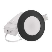 Oczko LED LORI czarne, okrągłe, 4,5W CCT 