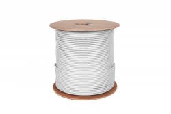 Kabel koncentryczny F690BV A biały szpula 305m