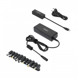 Zasilacz uniwersalny Rebel 12 końcówek 90 W 15-20 V automatyczny z funkcją Power Delivery