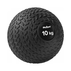 Mała piłka lekarska do ćwiczeń rehabilitacyjna Slam Ball 23cm 10kg, REBEL ACTIVE